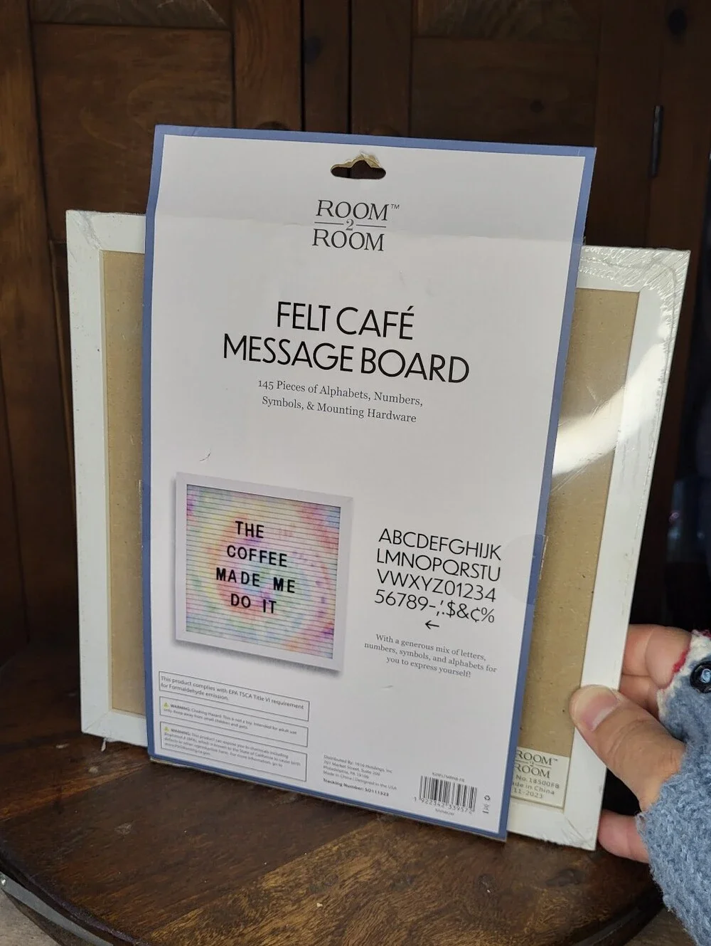 Felt Café Message Board - Pastel Rainbow